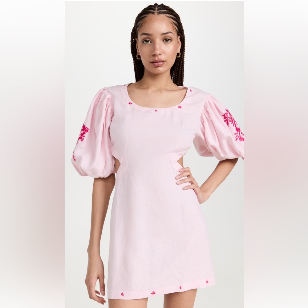 Pink mini Fanm Mon Achelya dress. Size small. Never been worn!